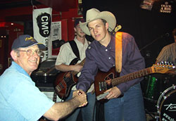 Allan Tomkins wishes Steve Forde and the band good luck