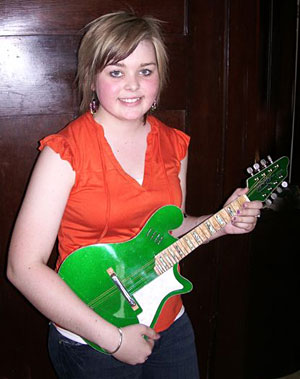 Makaylie Foodey with Tomkins mandolin