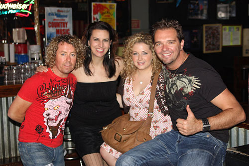 Craig Morrison, Nicki Gillis, Brian Lee and fan, Jason Kemp of McAlister Kemp