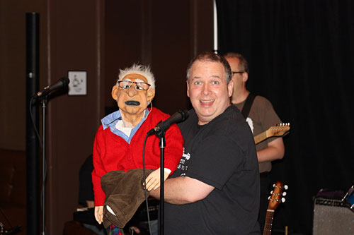 Darren Carr and friend