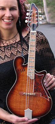 Nicki Gillis mandolin - photo by Bob Howe